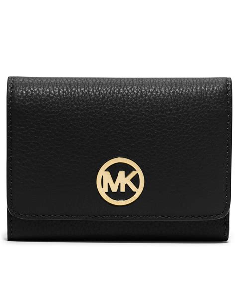 michael kors black gold wallet